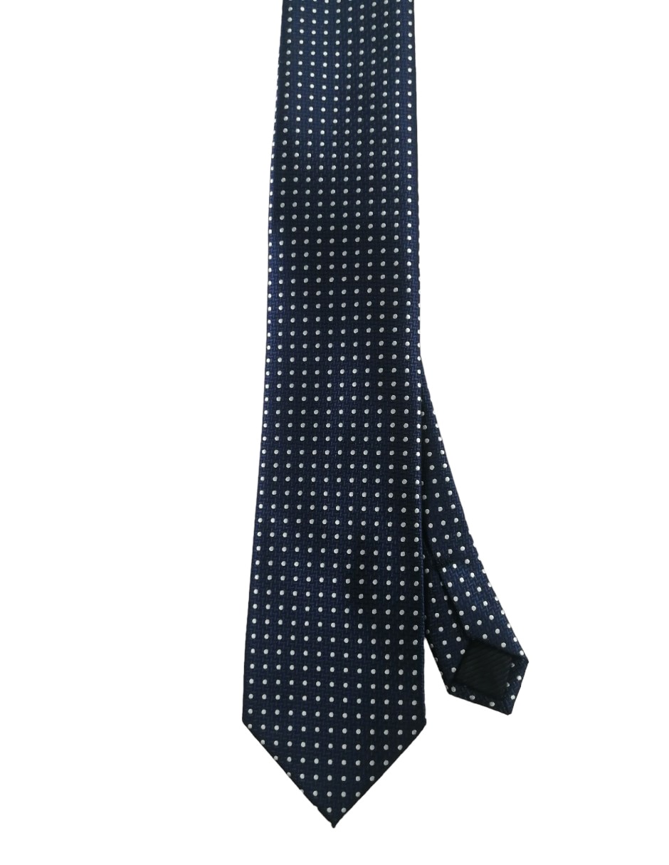 Corbata regular estampado lunares para hombre